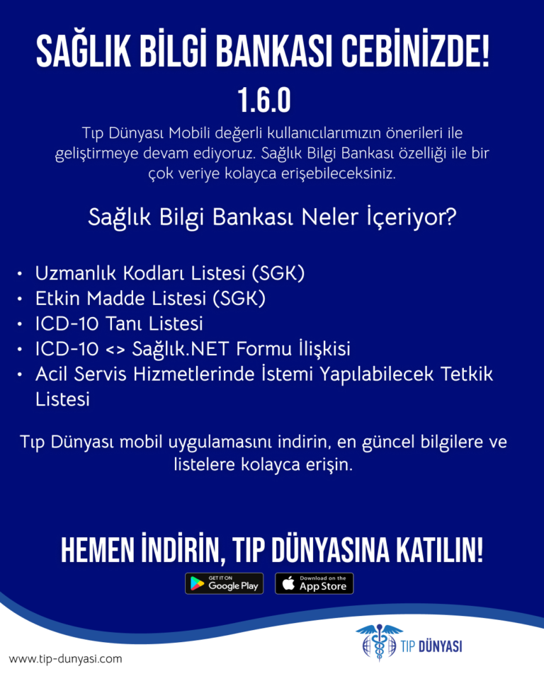 Tıp Dünyası V1.6.0 Sürümü Yayınlandı Tıp Dünyası V1.6.0